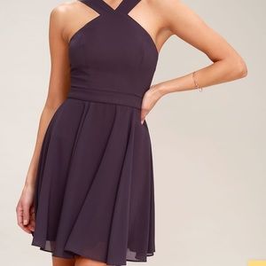 Lulus purple mini dress